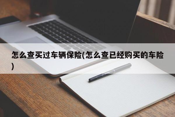怎么查买过车辆保险(怎么查已经购买的车险)