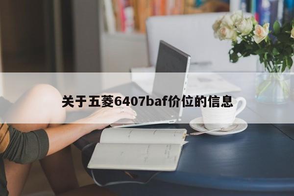 关于五菱6407baf价位的信息